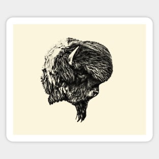 Bison head Sticker